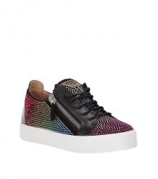Giuseppe Zanotti Multicolor Rhinestones Low Sneakers