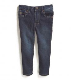 DKNY Little Boys Blue Depth Stretch Twill 5-Pocket Jeans