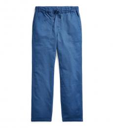 Ralph Lauren Little Boys Federal Blue Tapered Stretch Pants