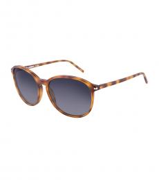 Saint Laurent Green Havana Gradient Sunglasses