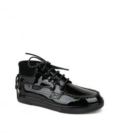 Saint Laurent Black Patent Leather Sneakers