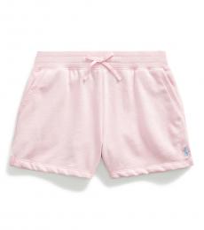 Ralph Lauren Girls Garden Pink French Terry Shorts