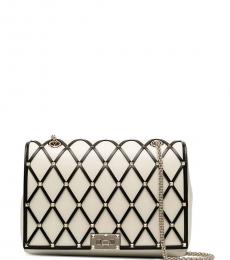 Valentino Garavani White Rockstud Medium Shoulder Bag
