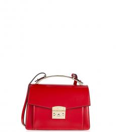 Mario Valentino Lipstick Red Belle Soave Small Crossbody