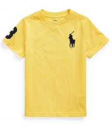 Ralph Lauren Little Boys Signal Yellow Big Pony T-shirt