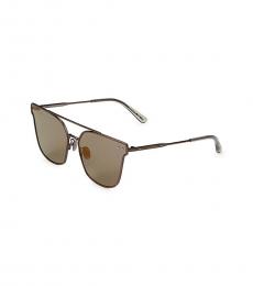 Bottega Veneta Brown Matte Cat Eye Sunglasses