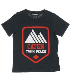 Dsquared2 Boys Blue Twin Peaks T-Shirt