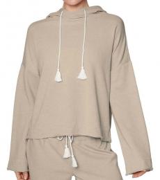 Betsey Johnson Stucco Tasseled Kimono Sleeve Hoodie