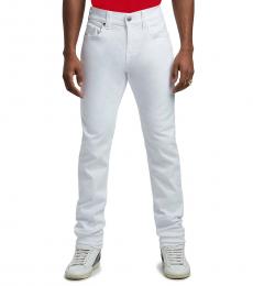 True Religion White Rocco Skinny Fit Jeans