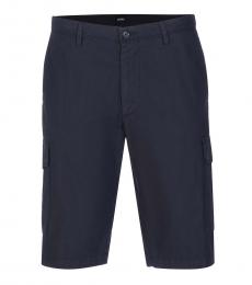 Hugo Boss Navy Blue Regular Fit Shorts