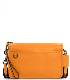 Coach Mustard Heritage Convertible Medium Crossbody Bag