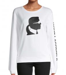 White Graphic Sweatshirt