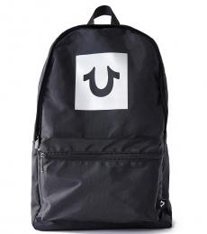True Religion Black Horseshoe Large Backpack