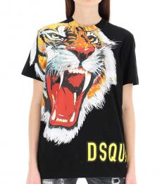 Dsquared2 Black Graphic T-Shirt
