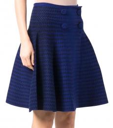 Emporio Armani Royal Blue Double-Breasted Skirt
