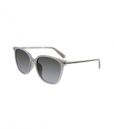 Salvatore Ferragamo Light Grey Square Sunglasses