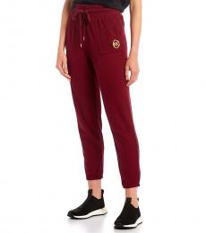 Maroon High Rise Joggers