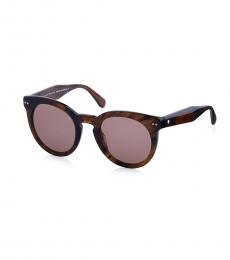 Kate Spade Brown Havana Round Sunglasses