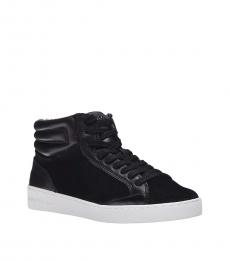 Michael Kors Black Leather Sneakers