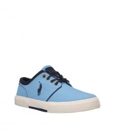 Ralph Lauren Light Blue Logo Sneakers