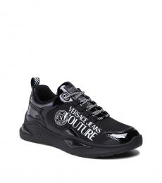 Versace Jeans Couture Black Logo Low-Top Sneakers