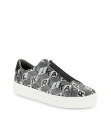 Karl Lagerfeld Black Monogram Sneakers