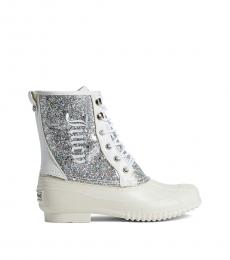 Juicy Couture White Logo Boots