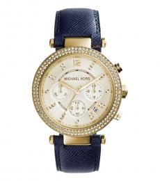 Blue Parker Chronograph Dial Watch