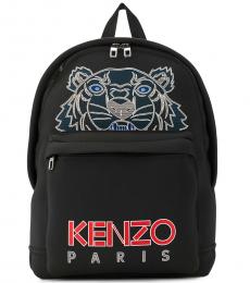 Kenzo Black Logo Large Backpack