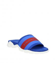 Blue Front Logo Slippers