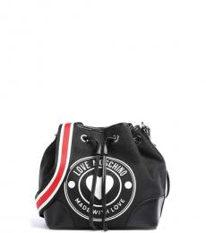 Love Moschino Black Logo Mini Bucket Bag