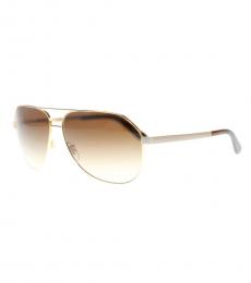 Dolce & Gabbana Brown Pilot Sunglasses