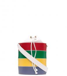 Salvatore Ferragamo Multicolor Colour-Block Small Bucket Bag