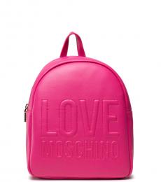 Pink Logo Small Backpack