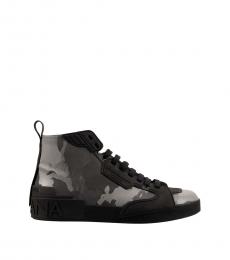 Dolce & Gabbana Black High-Top Sneaker