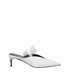 White Pointed Toe Heels