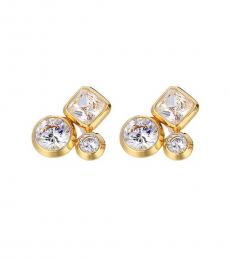Michael Kors Gold Crystal Cluster Earrings