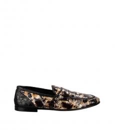 Dolce & Gabbana Black Slip On Loafer