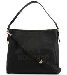 Love Moschino Black Made With Love Large Hobo