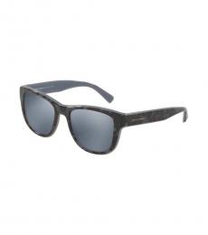 Dolce & Gabbana Grey Square Mirrored Sunglasses