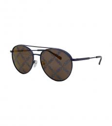 Michael Kors Navy Blue Arches Pilot Sunglasses