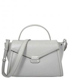 Michael Kors Pearl Grey Whitney Large Satchel