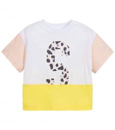Stella McCartney Little Girls White Colorblock T-Shirt