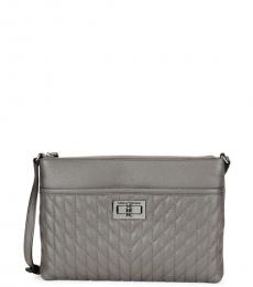 Karl Lagerfeld Lady Grey Quilted Medium Crossbody