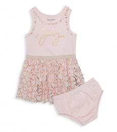 Juicy Couture Little Girls Pink Heart-Print Dress