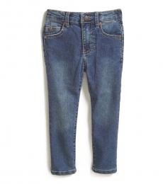 DKNY Little Boys Metro Navy Stretch Twill 5-Pocket Jeans