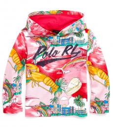 Ralph Lauren Little Boys Multicolor Tropical Hooded T-Shirt