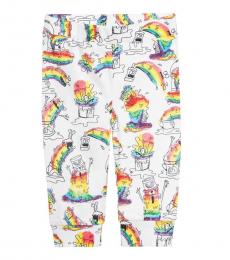 Stella McCartney Baby Boys White Graphic Leggings