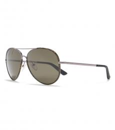 Etro Havana Paisley Aviator Sunglasses