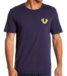 Navy Blue Buddha Logo T-Shirt